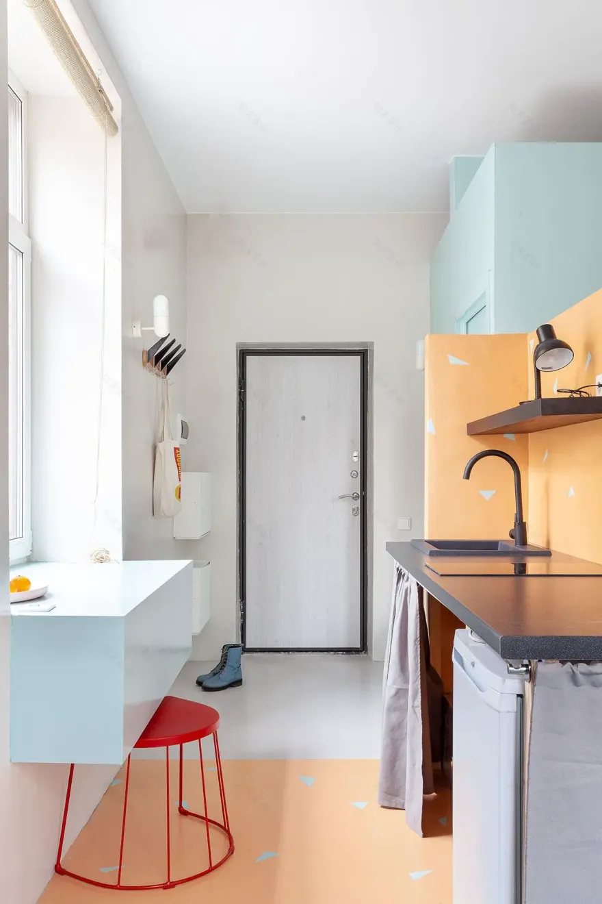 17m2 小户型巧妙设计,空间划分与功能融合的典范-2