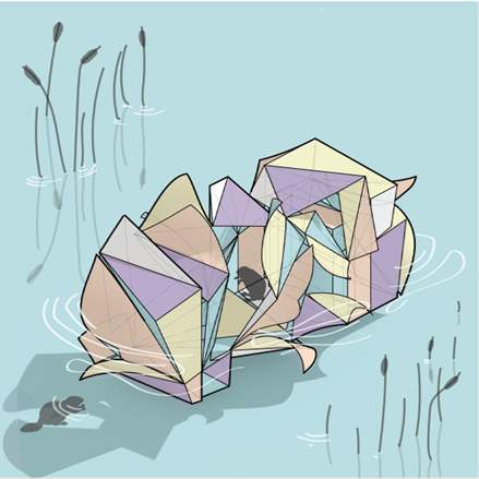 UIUC建筑大一惊艳课设！“几何动词+动态响应”打造共生建筑装置！-24