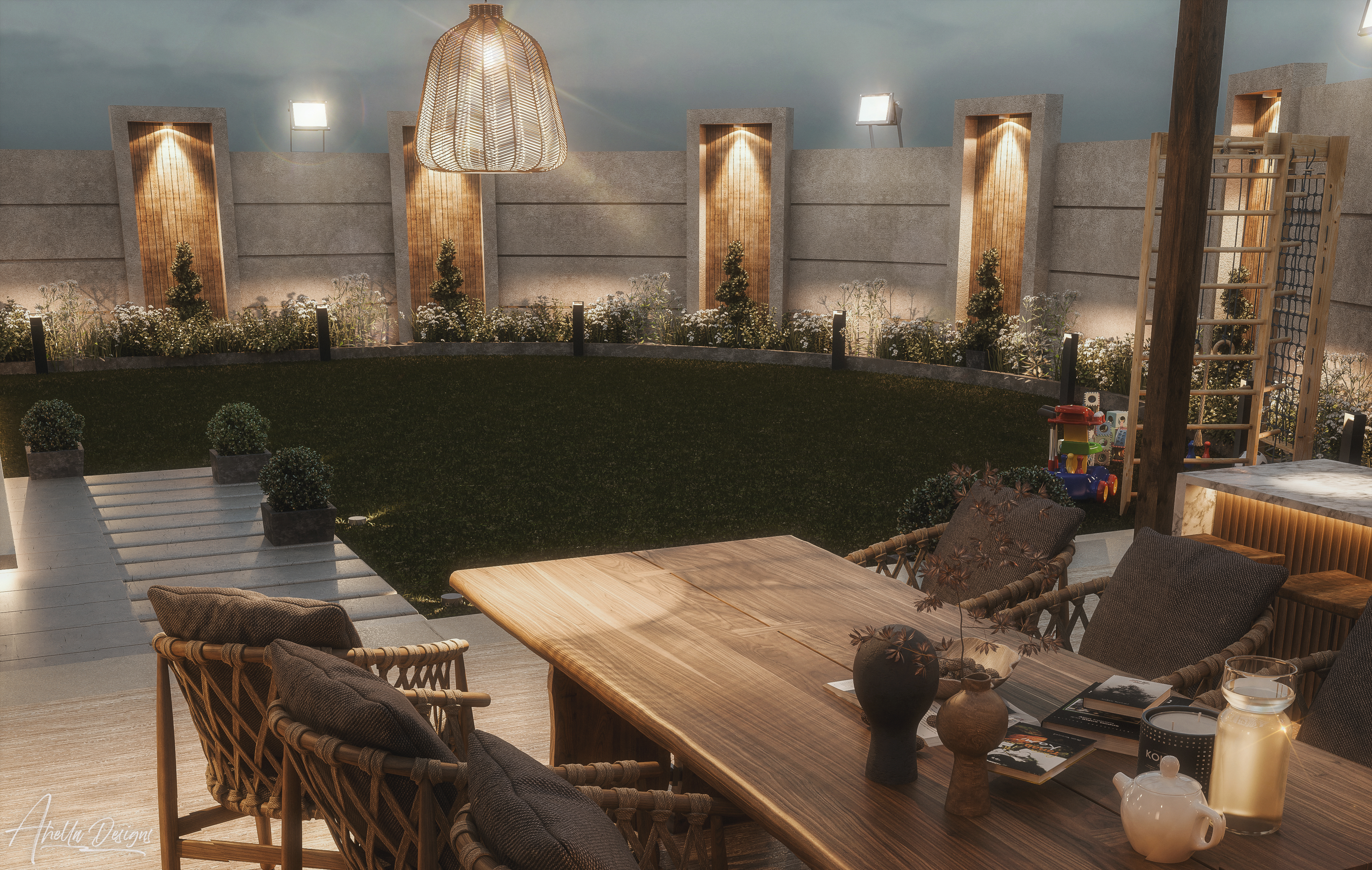 Villa Backyard 景观设计丨埃及开罗丨Arch. Ahella Hamed-14