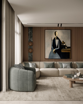 客厅设计丨沙特阿拉伯丨Astro Architects