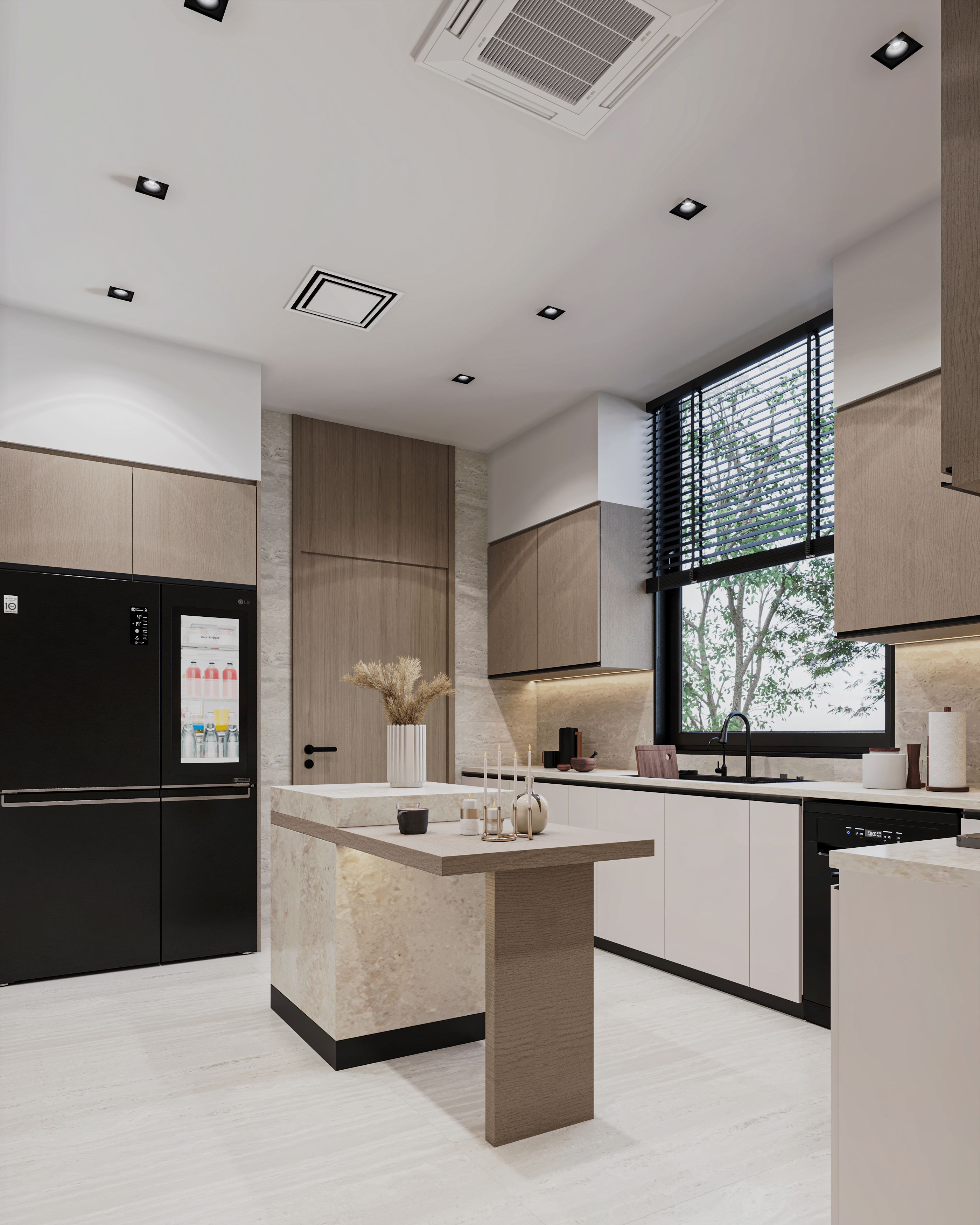 现代奢华厨房与洗衣房丨Archpix Engineering Consultants-10