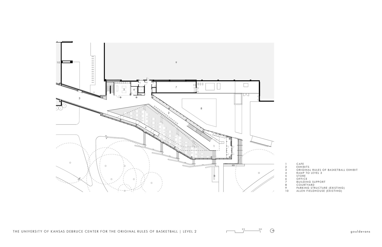 The University of Kansas DeBruce Center for the Original Rules of Basketball  Gould Evans-74