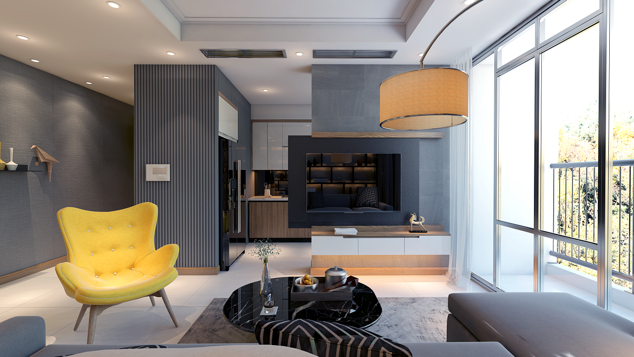 越南胡志明市公寓设计展现现代居住美学-6