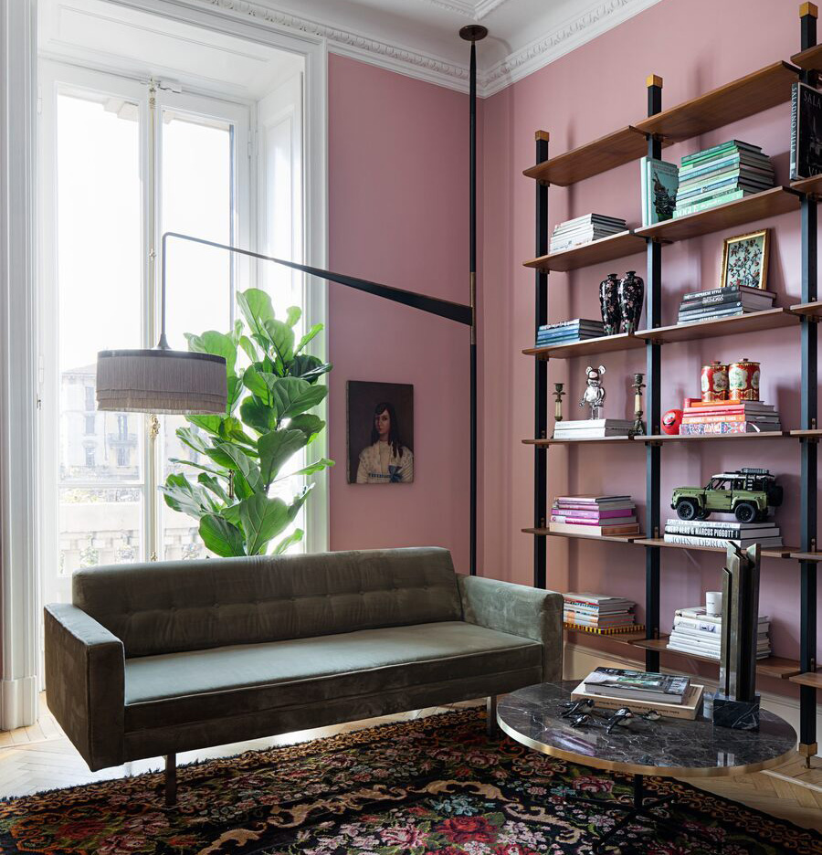 米兰粉色公寓，古典与现代的完美融合-1