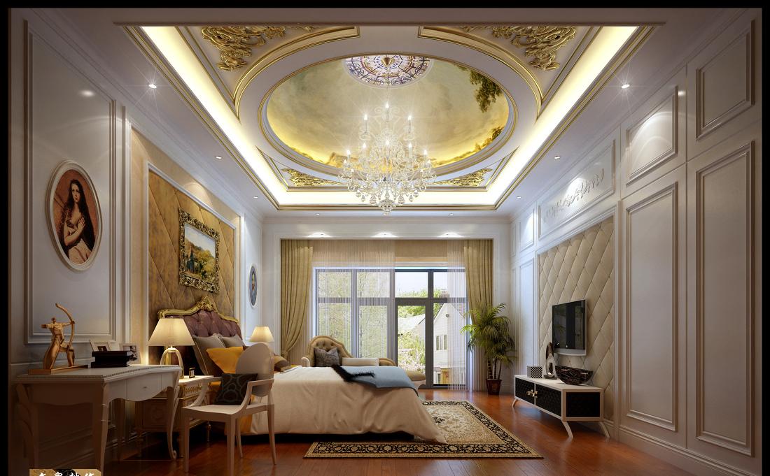 
欧式法式新中式别墅设计作品王文泉108 -0