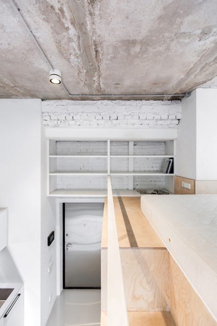 莫斯科24平高顶Loft风格公寓丨俄罗斯莫斯科丨Екатерина Перминова-13