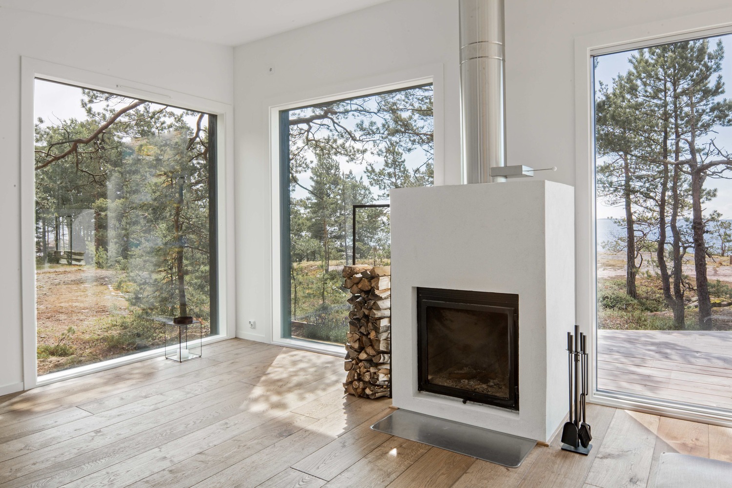 波罗的海岛屿上的现代原木建筑-58