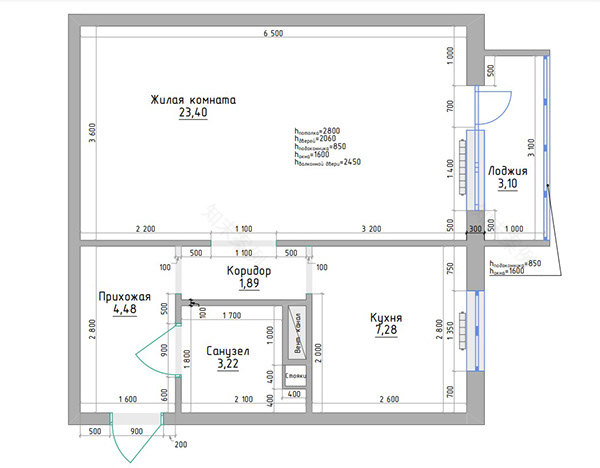 小一居室改造设计-2