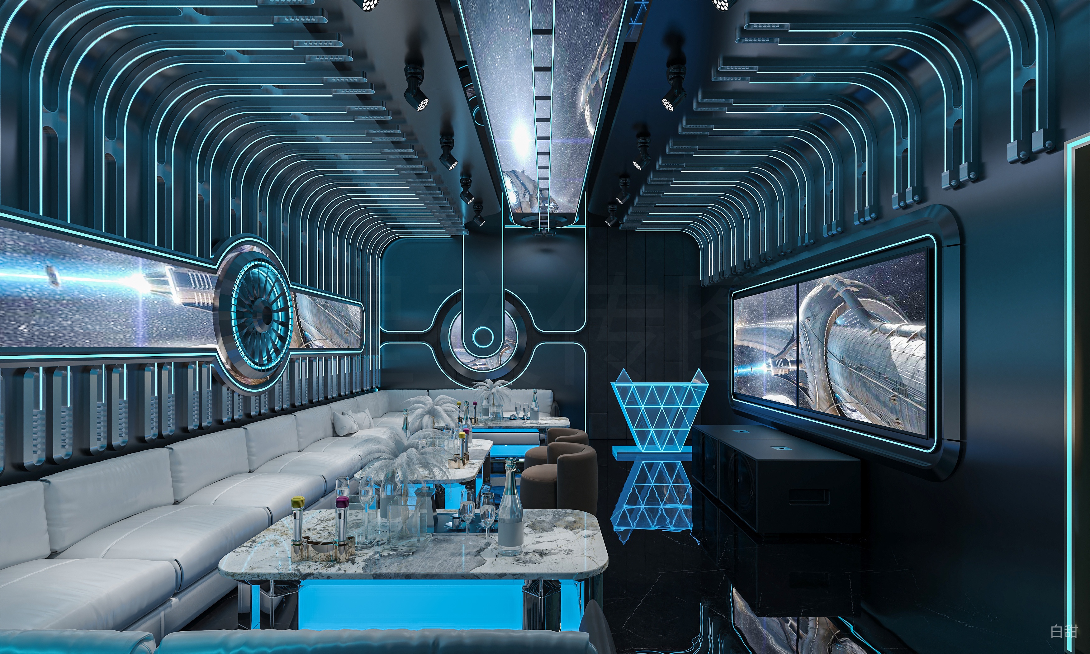 会所设计——隐奢美学空间-4