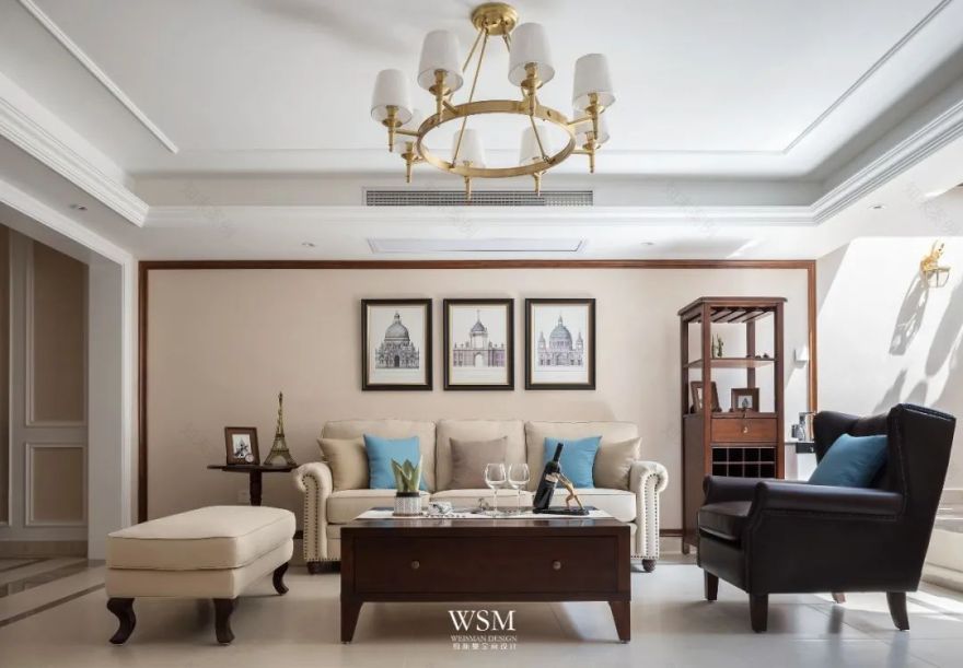 苏州明珠城 400 平米美式私宅,打造浪漫复古生活空间-45