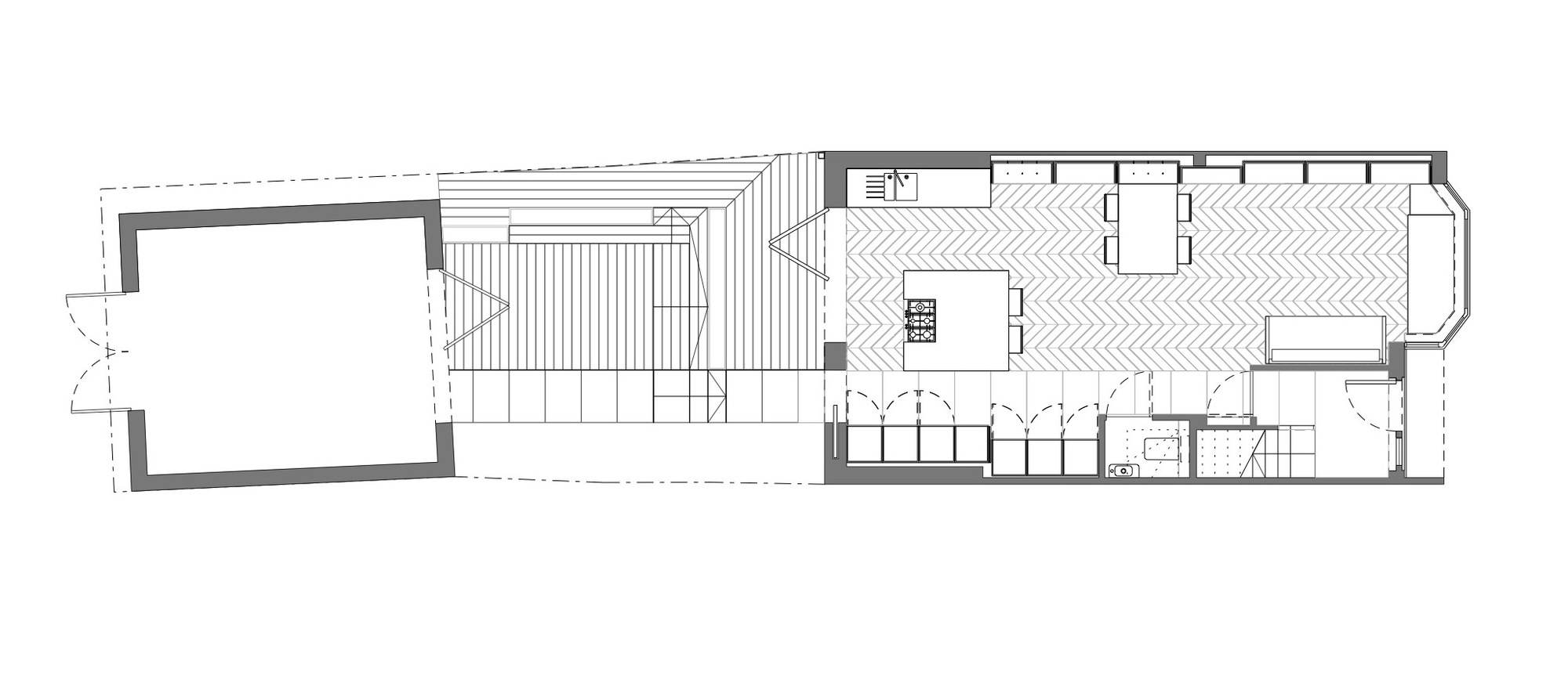 伦敦五彩家庭公寓，Gruff 建筑事务所重塑 1930 年代联排别墅-5