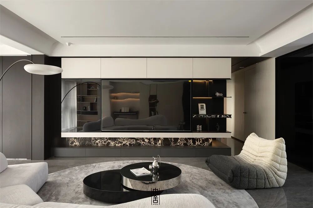 内舍软装丨228㎡现代意式风，不刻意奢华，以质感雅致实现高级感自由！-19