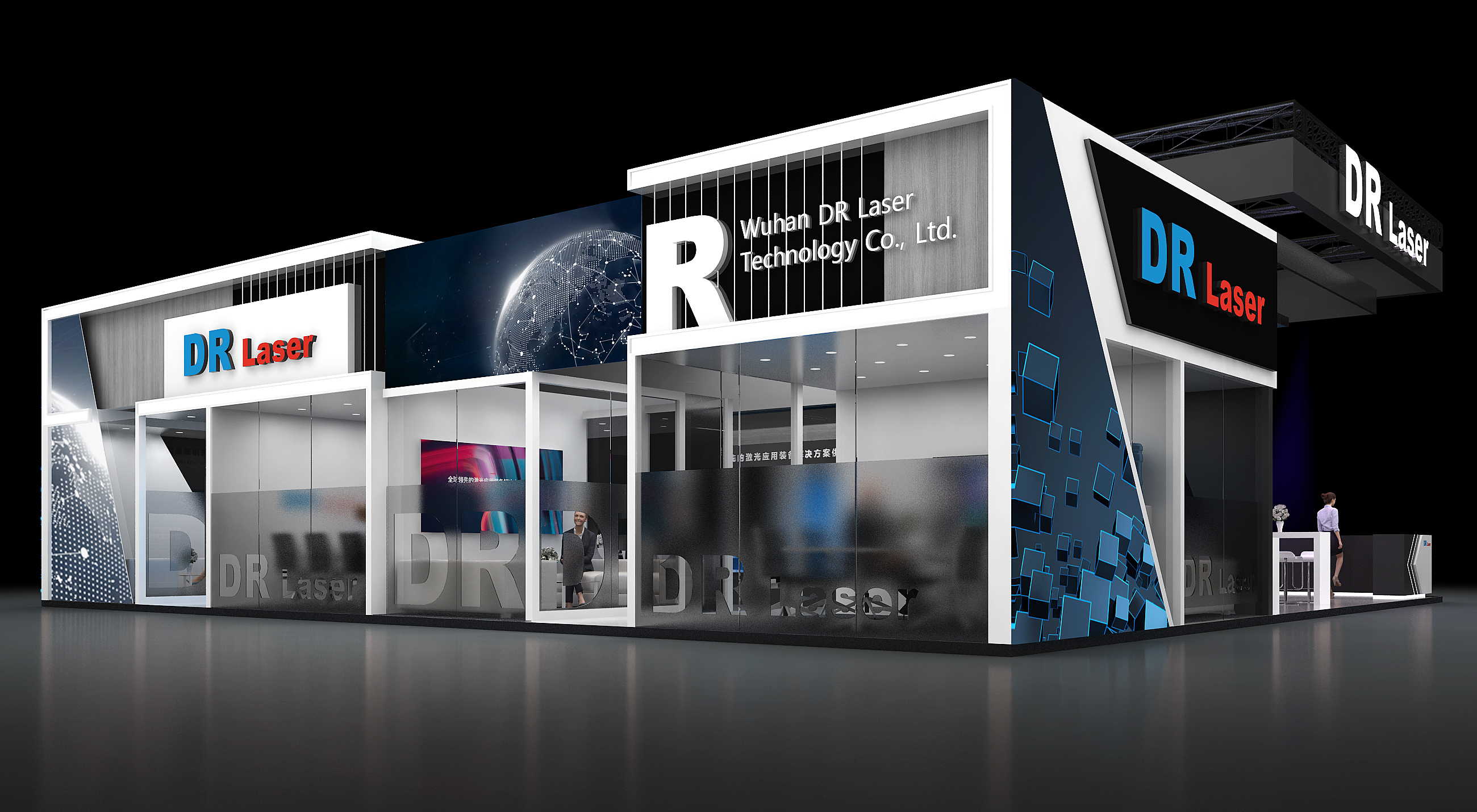 帝尔 光伏展 4面开科技光伏展台方案分享-4