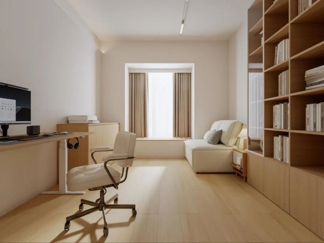 原木与极简的对话：100㎡的家，藏着一个会呼吸的家庭影院-59