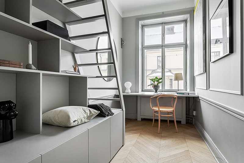 斯德哥尔摩 65 平米素雅灰调公寓设计-15