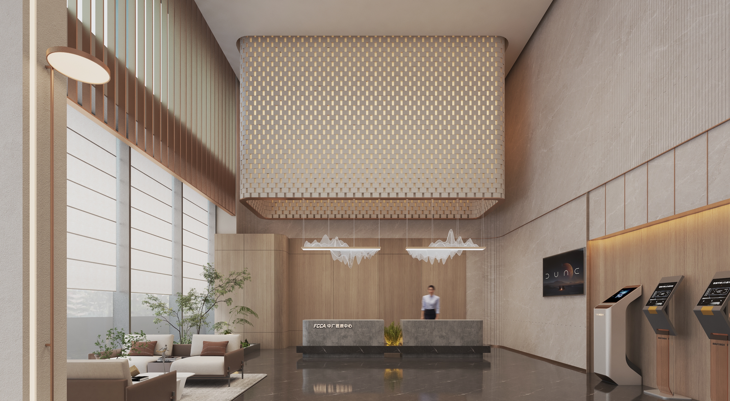 一个写字楼大厅设计-1