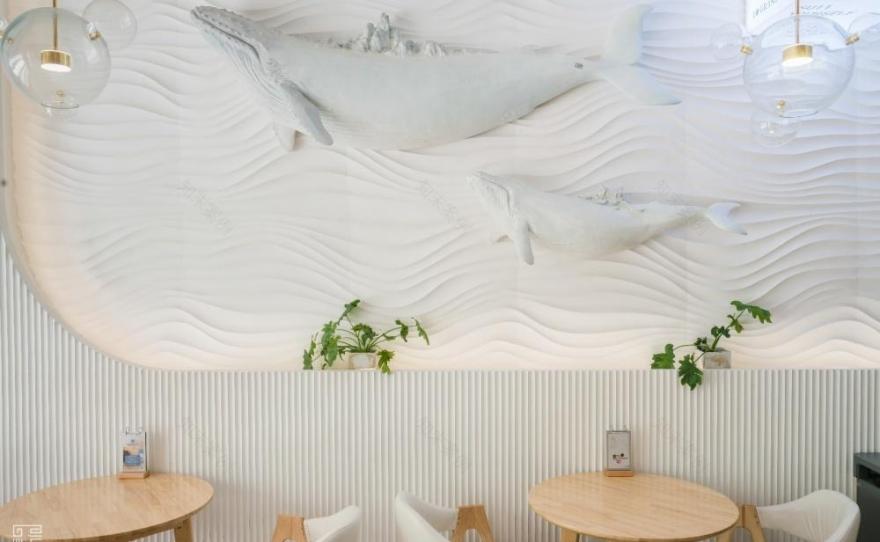 深蓝坊咖啡馆的浪花空间-13