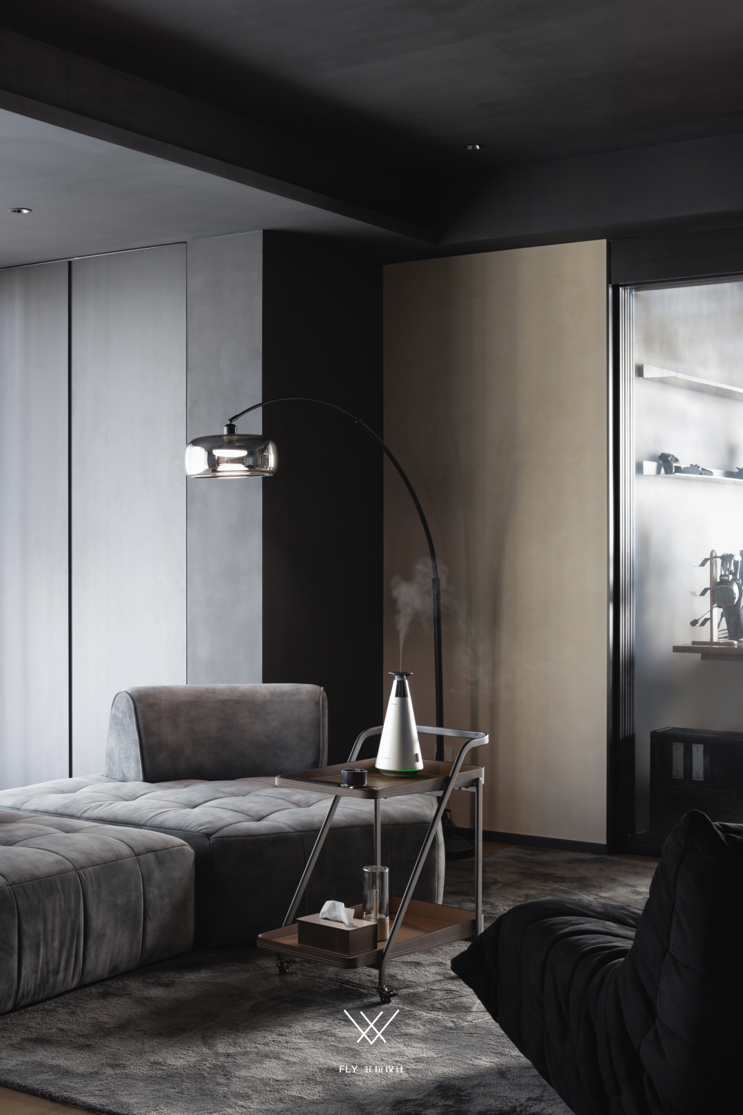 极简黑境·属于他们的暗调温柔丨中国杭州丨菲拉设计-16