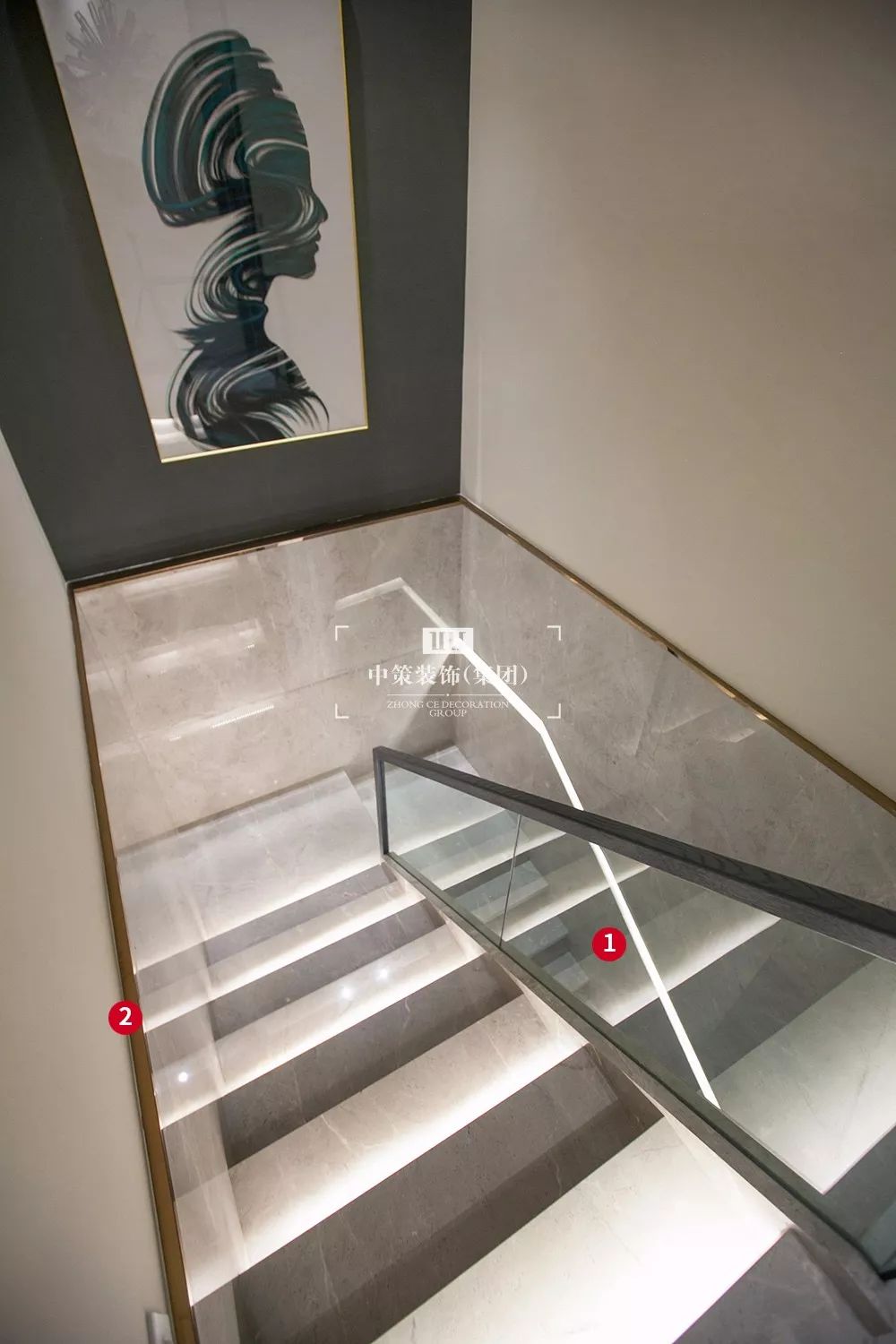 中策装饰 | 青瓷大宅 290 平现代轻奢生活细节设计-45