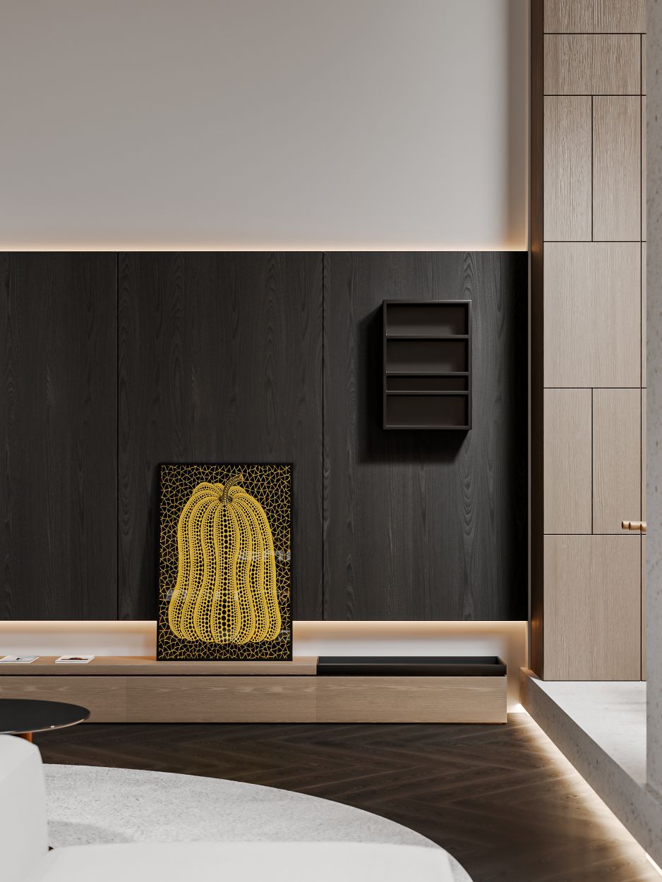 最新渲染挑空别墅地下室-4