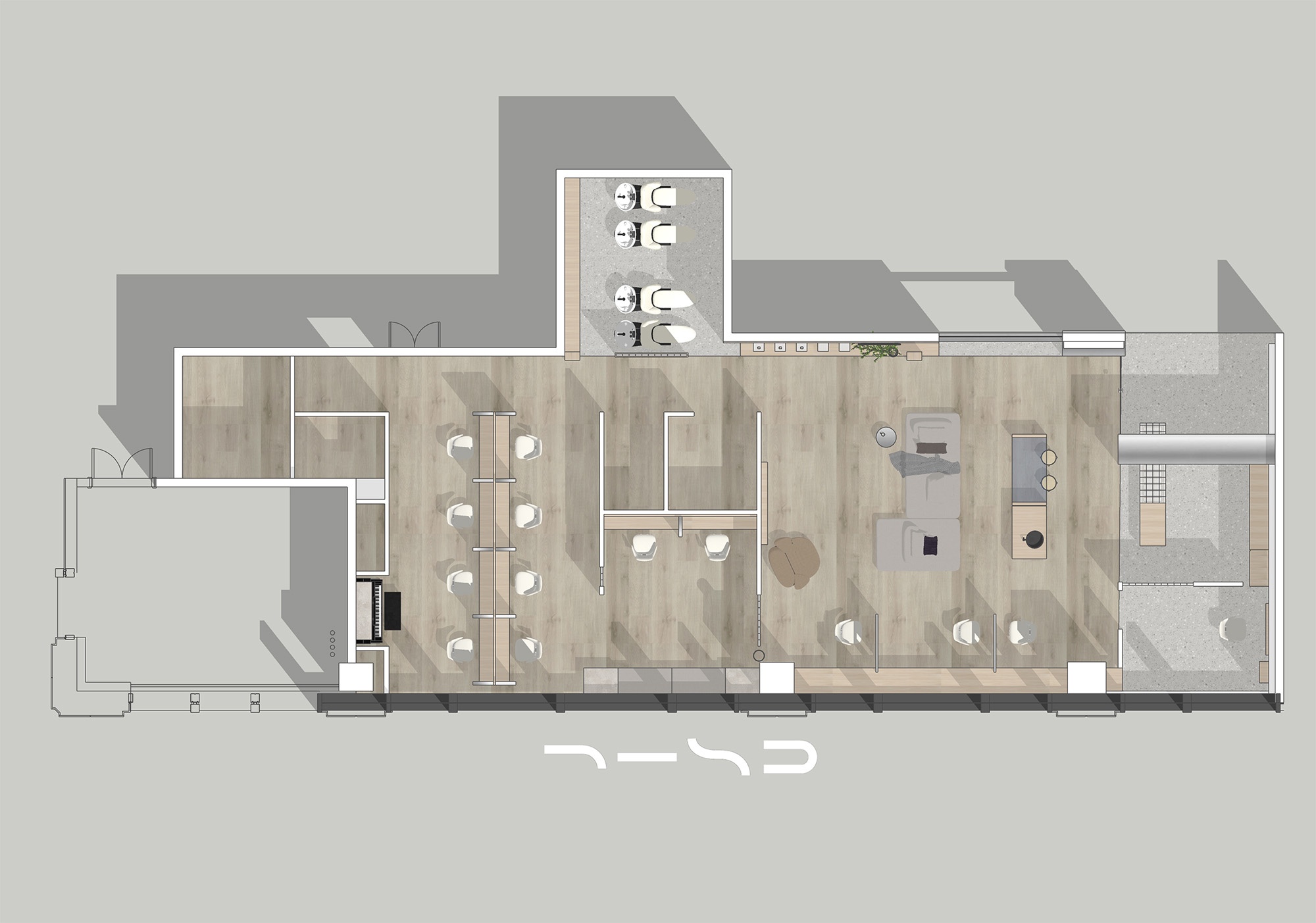 DX 理发店丨几塑空间设计-7