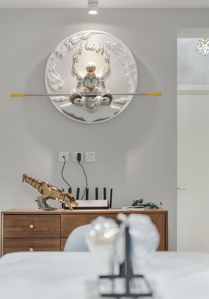 现代简约幸福三口之家平层设计-15