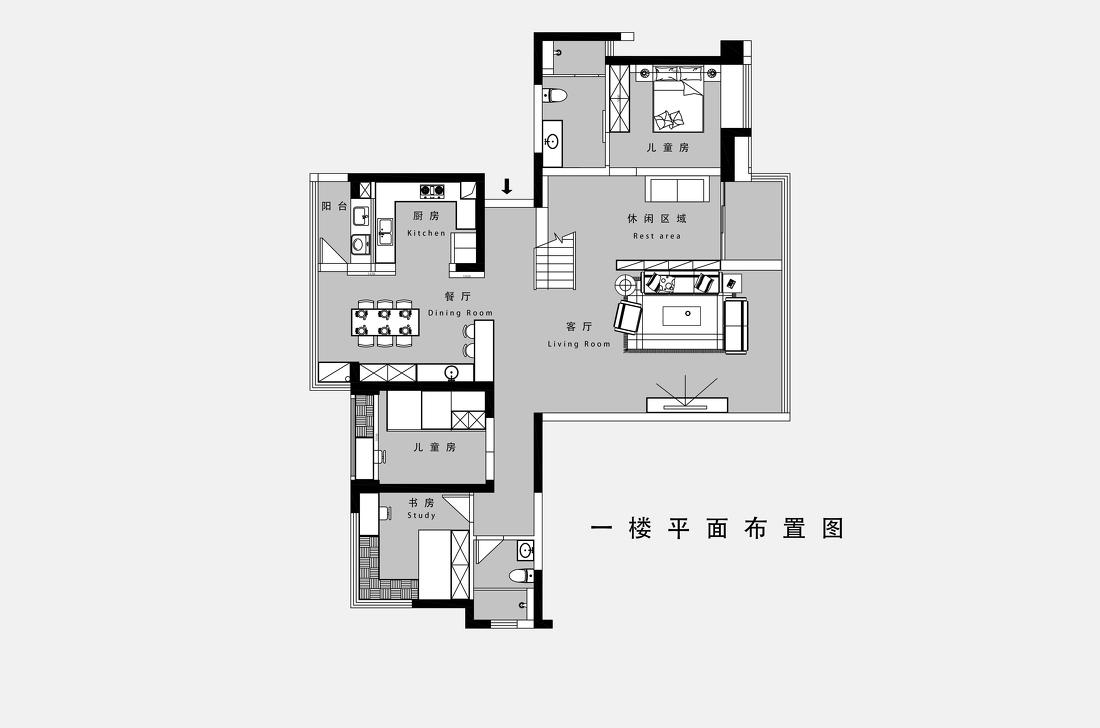 现代轻奢公寓设计-53