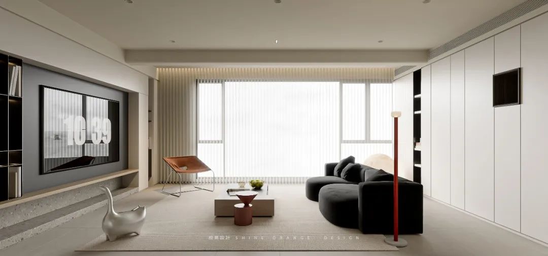 清夜无尘 月色如银 · 110㎡现代极简主义住宅丨中国宁波丨橙熹设计-13