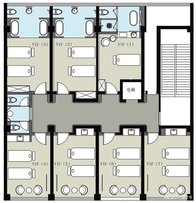 曼研SPA美容会所丨观维设计-25