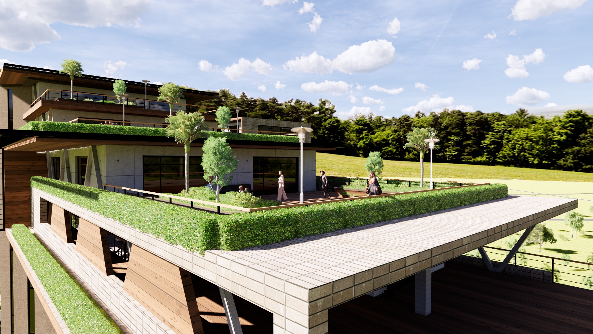 تصميم معماري ل4مباني اداريه وسكنيه في الشيخ زايد بمصر-20