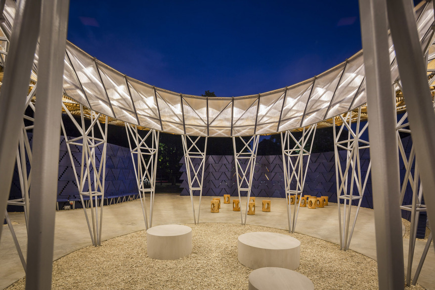 蛇形展厅2017,伦敦 / Kéré Architecture-19