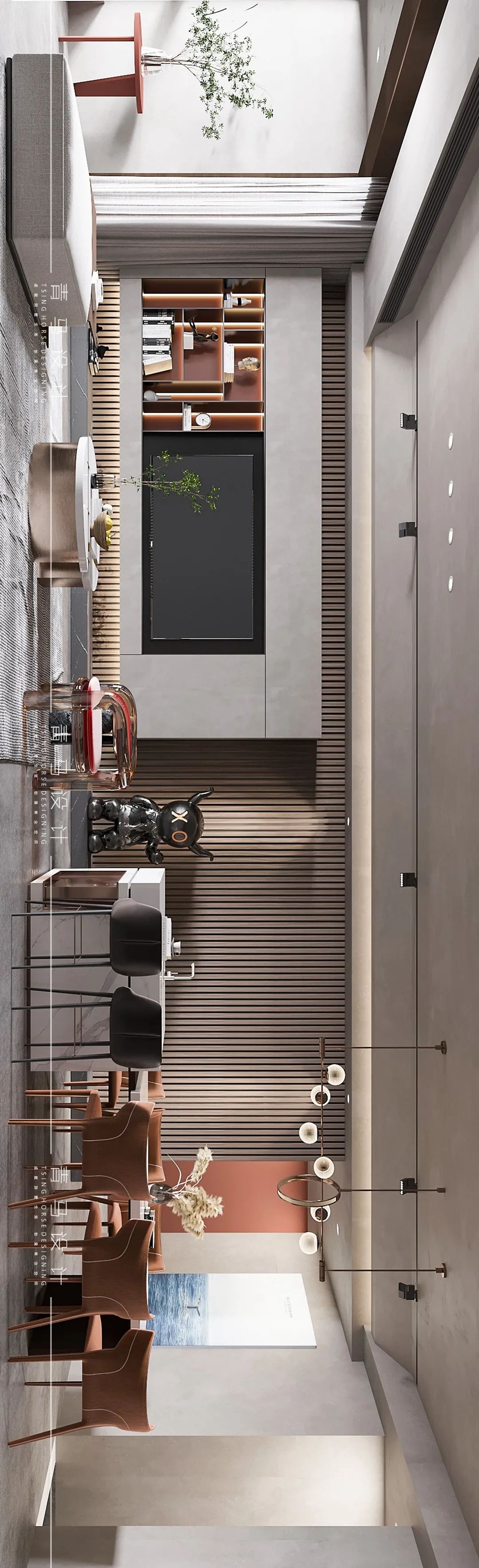 海伦湾中叠现代宜居空间设计丨青马别墅空间设计-53