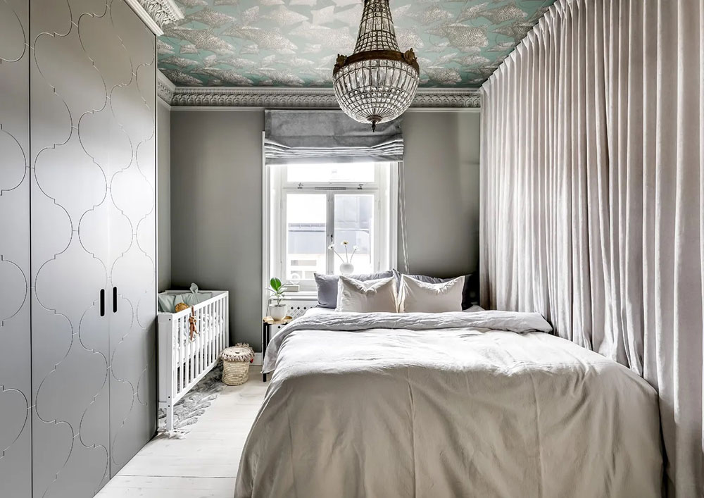 斯德哥尔摩 72 平米公寓，螺旋楼梯与玻璃隔间的完美结合-18