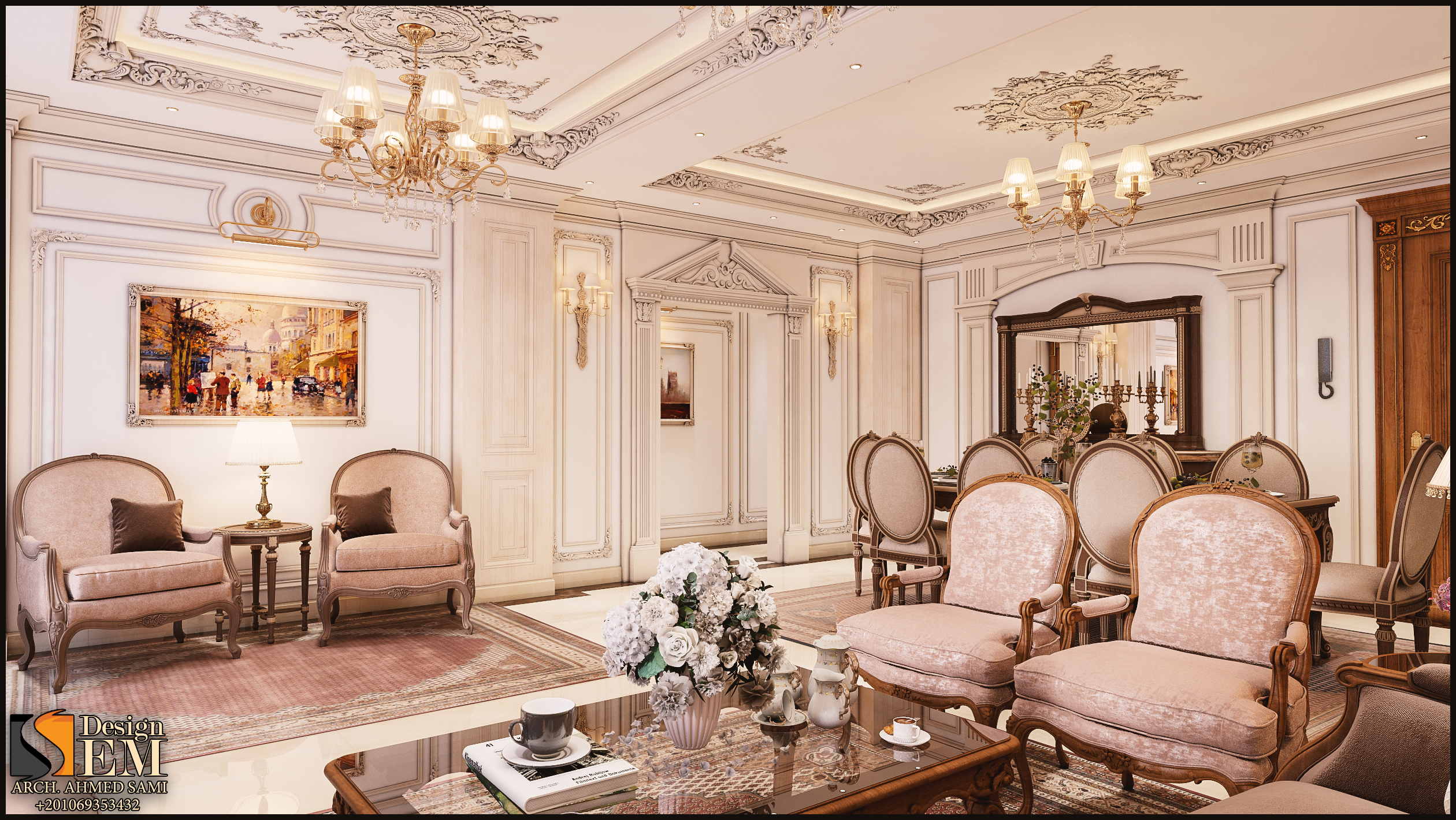 New classic reception and dining space-5