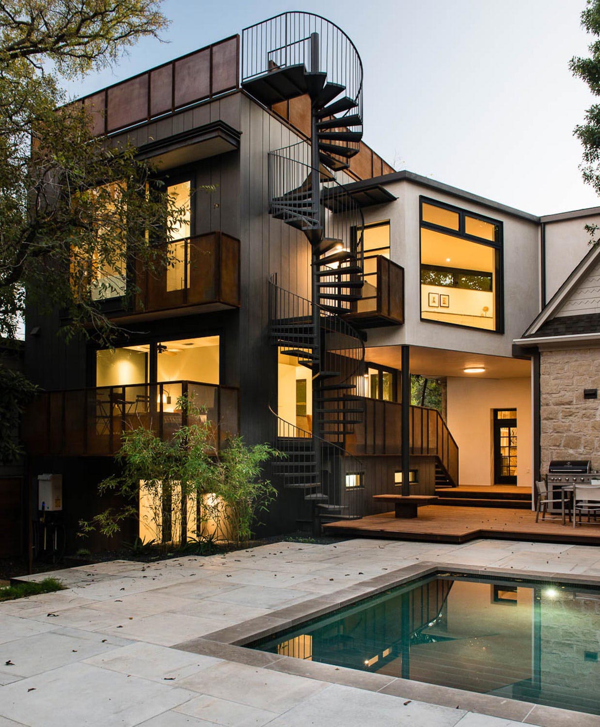 Modest, thick walled stone structure built in 1871 that sits within view of the castle on the hill   CAANdesign  Architecture and home design blog-6