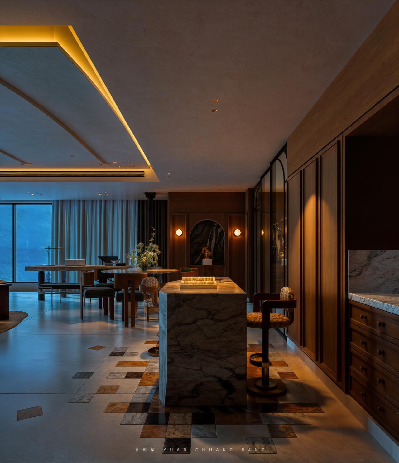 左岸墨绿丨晨轩艺术设计-27