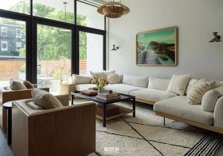 布鲁克林联排别墅翻新丨美国纽约丨白箭帮助更新的工作室-0