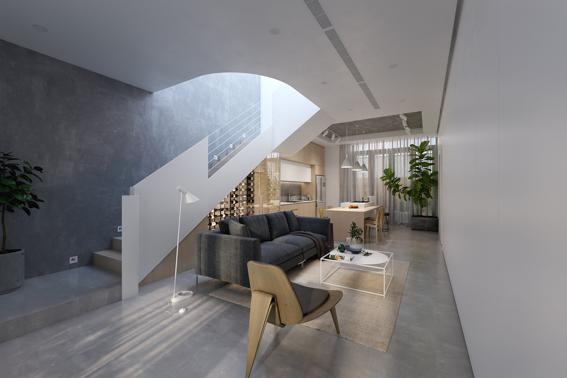 原木与植物的完美结合，打造自然派家居空间-1