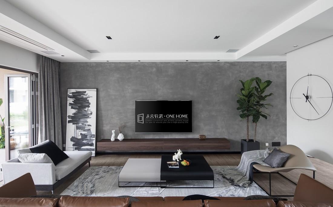 广州御溪谷 350m²别墅,演绎简约中性色的美学空间-8