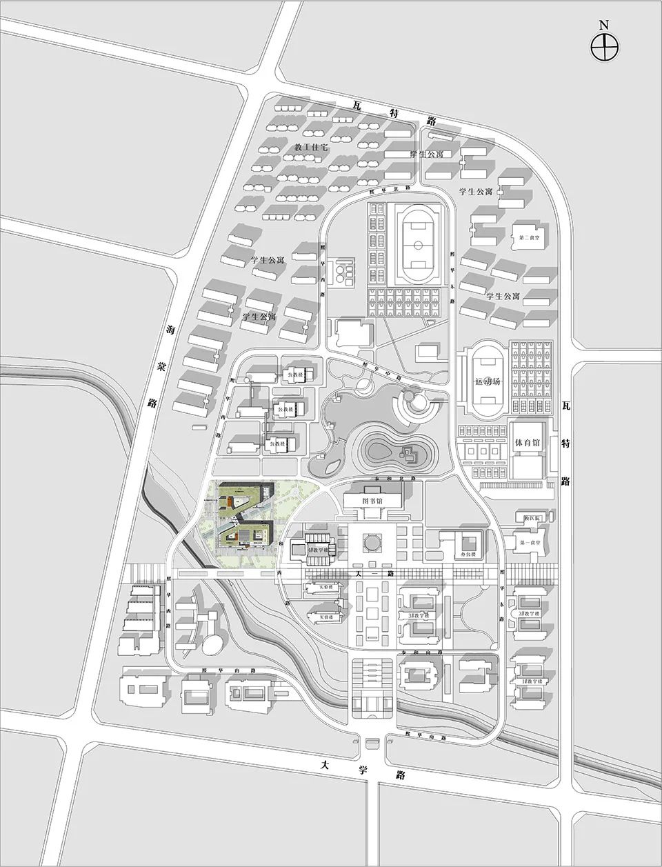 齐鲁工业大学轻工实验实训中心建筑方案设计丨中国济南丨同圆设计集团有限公司-54