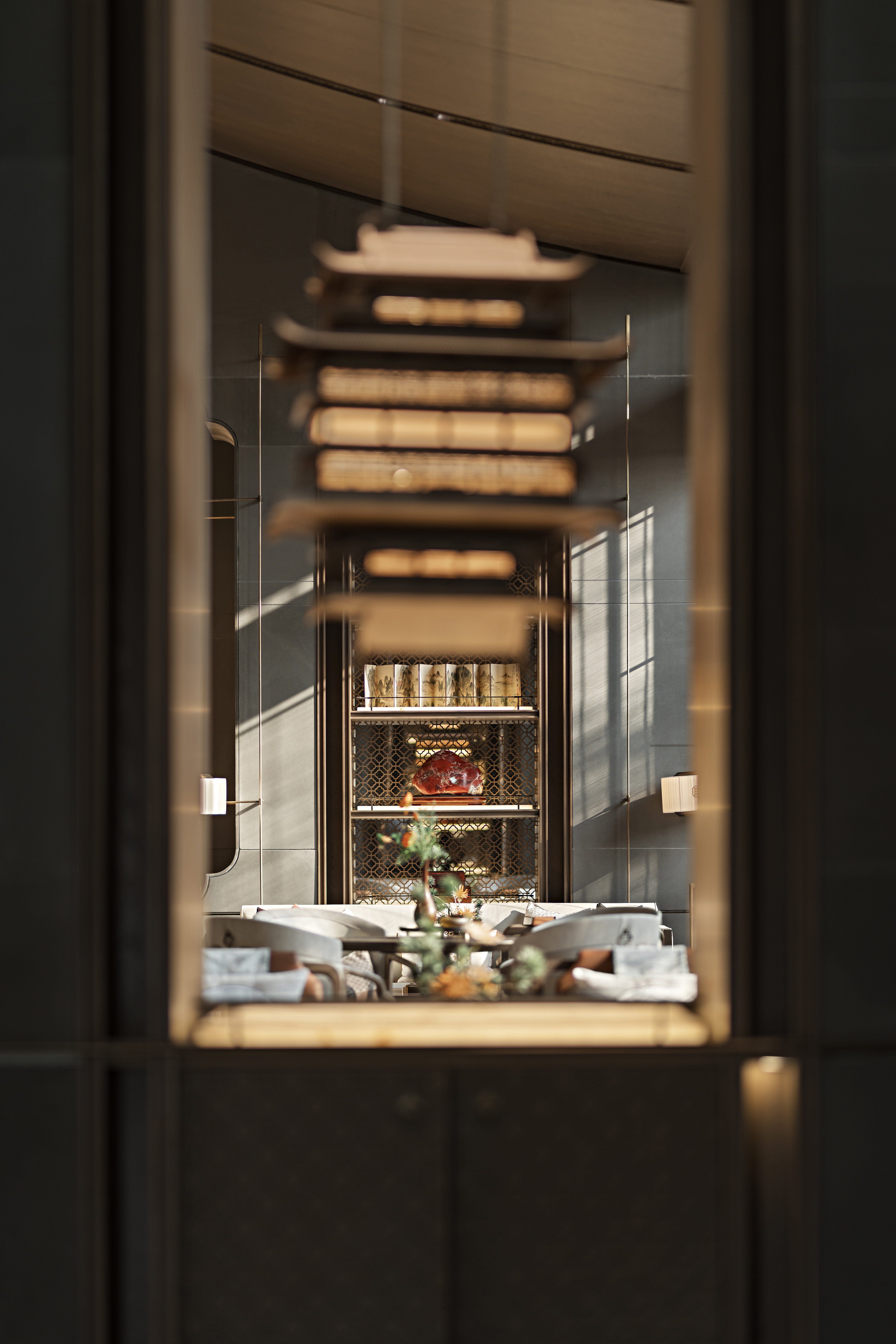 深圳盘石设计 | 700㎡中式售楼处，墨香雅韵，风雅成赋-26