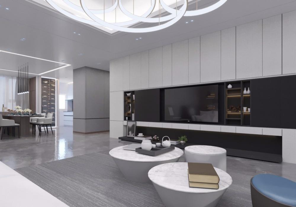 现代家居的温文尔雅 | 开放式厨房与半开放式书柜设计-7