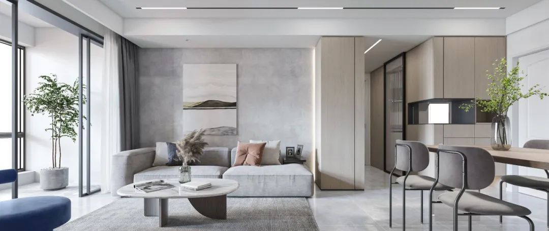 现代简约江景大厦,黑白灰缔造舒适生活-84