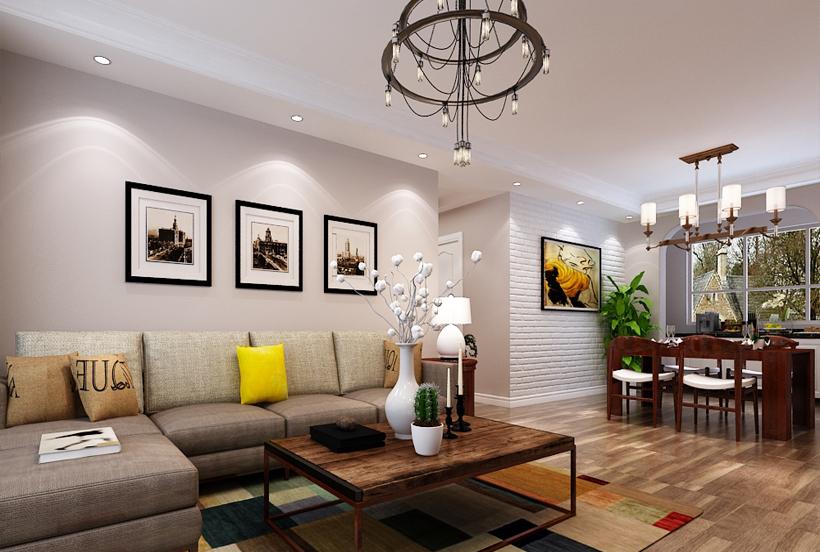 
济南万泰银丰唐郡140平美式风格案例 -2