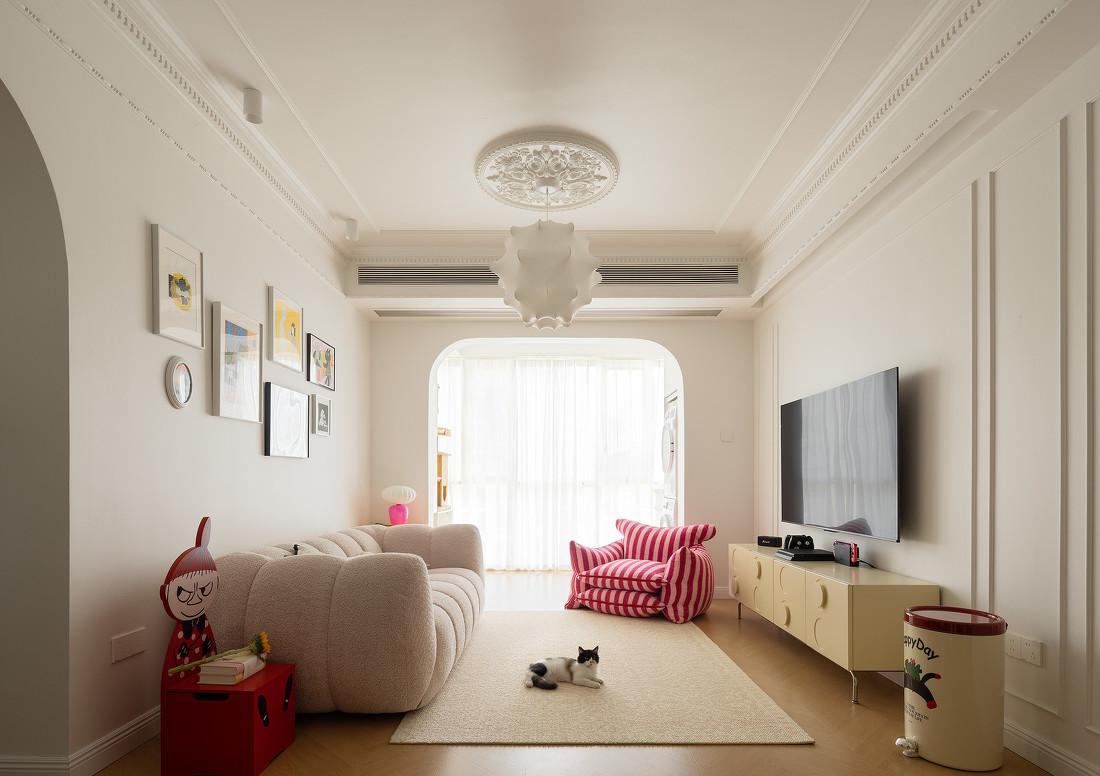 95㎡色彩多变的少女风轻法式-3