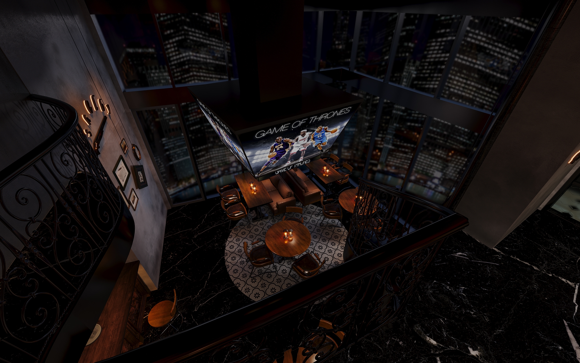 Shelby 铁与酒：暗调美式酒廊-3