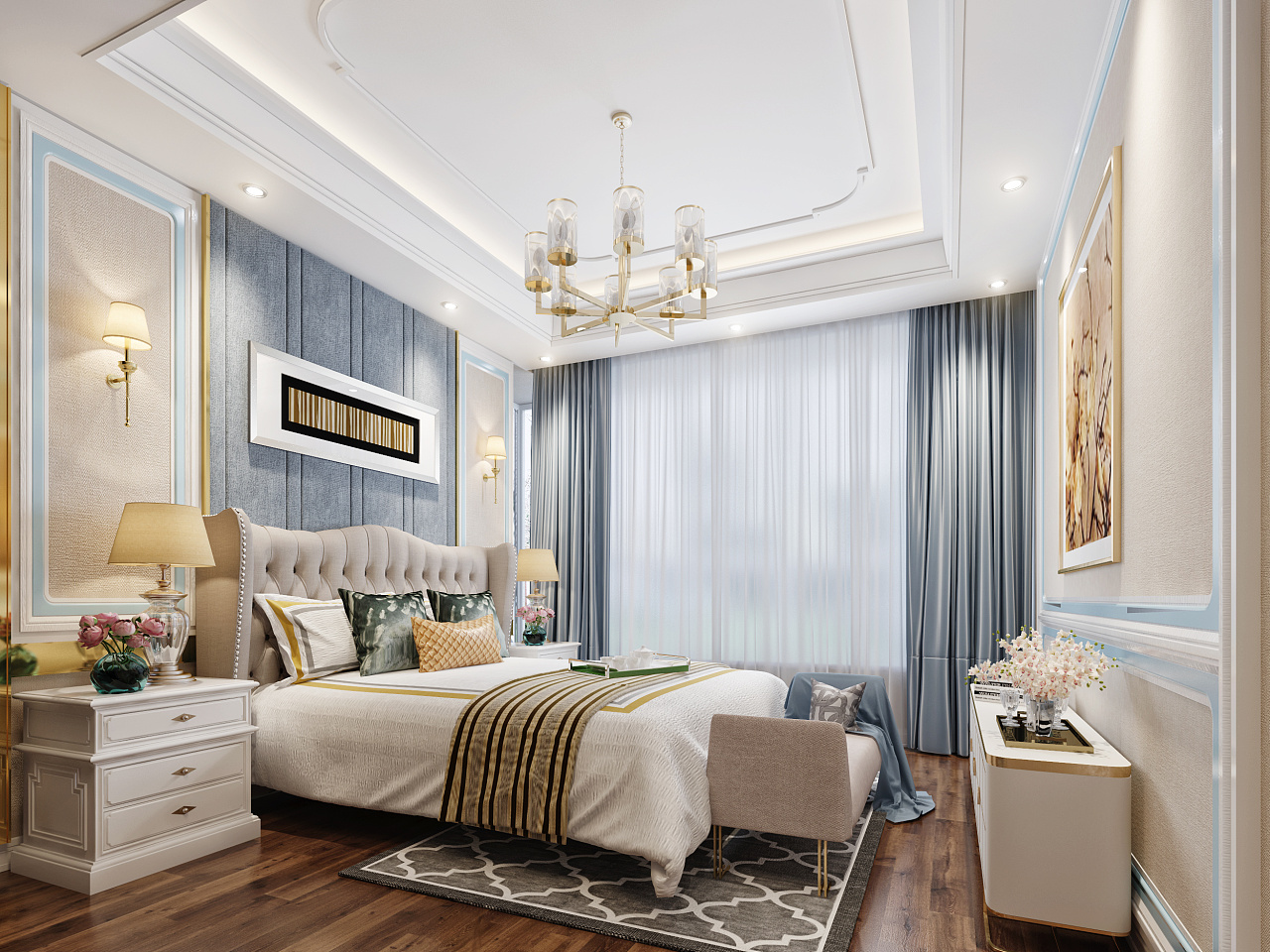 欧式奢华浪漫宜居空间设计-8