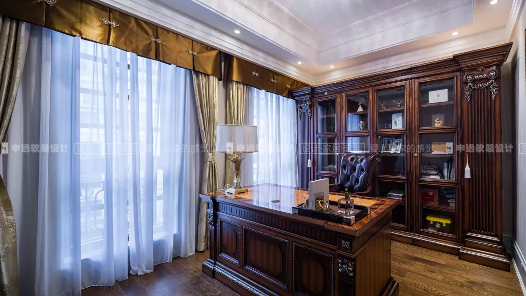 【申远软装百套实景案例】大华伊斐墅 300㎡ 法式-24