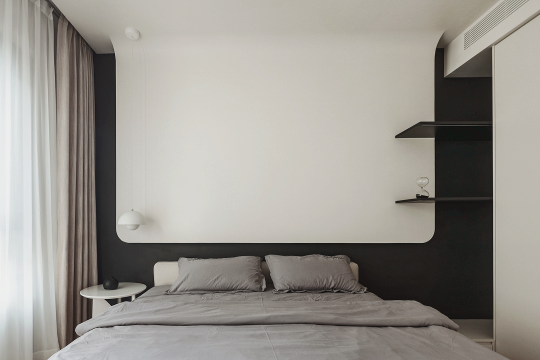 黑白灰现代简约家居空间设计丨二间半设计事务所-44