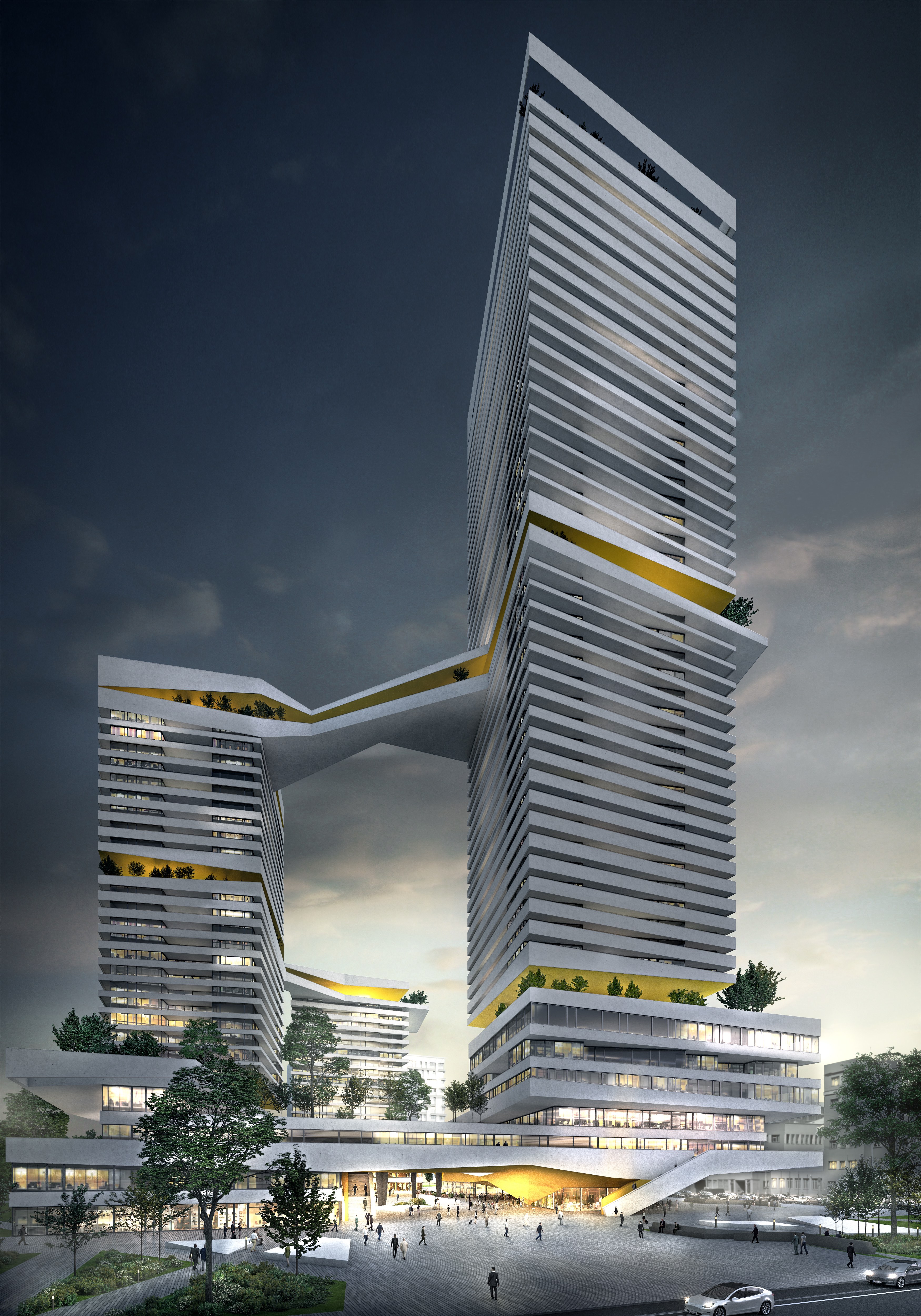 多层次共享空间 | ZIZKOV CENTER 的垂直城市设计-15